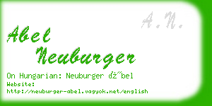 abel neuburger business card